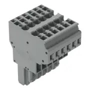 A●10pcs WAGO 769-126 2-Conductor Female Connector 6-Pole 4,00 mm2 Gray New