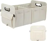 Car Trunk Organizer - Foldable Trunk Storage Organizer, Car Organizer & Storage | Oxford Cloth Car Storage Bag With Handle, Rangem Organizer