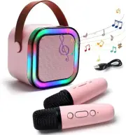 Kids Karaoke Microphone with Bluetooth Speaker for Kids Toys for Boys and Gir...