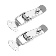 304 Stainless Steel Spring Loaded Toggle Latch Catch Clamp 2 pcs, 72mm