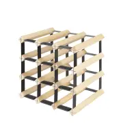 Levede Timber Wine Storage Rack Wooden Cellar Organiser 12 Bottle Display Stand