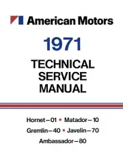 1971 AMC Shop Manual - Includes 11x26 Wiring Diagrams