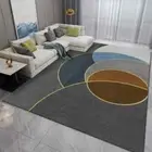 Light Luxury Carpets Nordic Geometric Floor Mat Coffee Table Area Rugs Washable