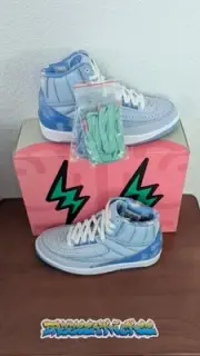 Size 5 - Jordan 2 Retro x J. Balvin Blue 2022