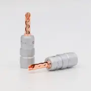 10pcs Audio BFA-Z Solid Pin Banana Plug Male Speaker Cable Red Copper Connector