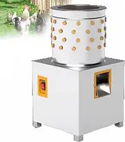 Chicken Plucker Machine, De-Feather Remover Poultry Machine, Mini Automatic Feather Plucking Machine, Stainless Steel Poultry Plucker for Bird, Duck, Turkey