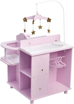 Olivia's Little World - Twinkle Stars Princess Baby Doll Changing Station wit...