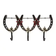 Canyon Sky Rustic Metal Horseshoe Decorative Wall Hooks
