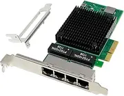 I340-T4 PCI-E X4 Gigabit Server Network Card 4-Port RJ45 PCI Express X Gen 2.1 5GT/S 82580EB Server NIC