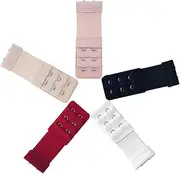 kobeIeen Women 2 Hook Bra Extender Elastic Underwear Extension Strap Clip Expander Buckle