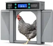 Automatic Chicken Door Easy Program 3 Modes - Manual Timer and Light Sensor Ant