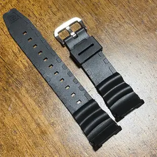 錶帶屋 代用卡西歐 CASIO G-SHOCK SGW-100 TPU黑色銀扣防水橡膠錶帶
