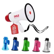 Megaphone PA Bullhorn - 20 Watts & Adjustable Vol Control w/ Built-in Speaker