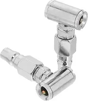 JEWEDECO Dual Head Tire Inflator Nozzle Adapter Leakproof Chuck for Quick Inflation of Bicycles and Motorcycles Construction for Emergency Repairs