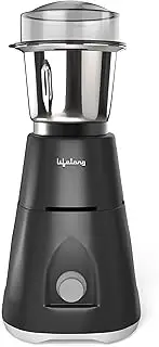Lifelong Uno LX 350 Watt Mixer Grinder, 1 Jar | ABS Body, Stainless Steel Blade (1 Year Warranty, Grey)