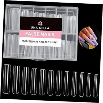 Full Cover Nail Tips Square Nails Tips 120 PCS No C Curve FULL SQUARE 120PCS