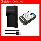 Battery + Usb Led Charger For DMW-BLF19E Panasonic Lumix DMC-GH3 DMC-GH4 DMC-GH5