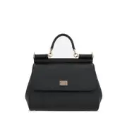 [Dolce & Gabbana] Dolce & Gabbana Large Sicily Handbag ONE SIZE BLACK