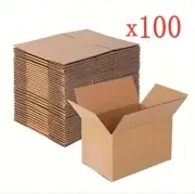 100 Pack Value Pack Durable Small 6 X 4 X 4 Corrugated Cardboard Shipping Boxes