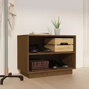 Shoe Cabinet White 60x34x45 cm Solid Wood Pine,Shoe Storage Organiser,Cupboard Storage Footwear Stand Rack,Home Hallway Furniture(Honey Brown)