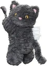 Cute Cartoon Cat Tissue Box, Car Mounted Trash Can and Napkin Holder, Multipurpose Cat Tissue Holder, Cat Design Tissue Box for Bathroom, Compact Car Tissue Box and Trash Can, Cartoon Cat Organizer