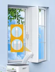 Portable AC Window Seal Kit for Casement & Skylight Windows, 300CM