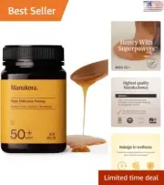 Premium Raw Manuka Honey - MGO 50+ - New Zealand Superfood - 500g 1.1 Lb