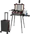 20'' Aluminum Trolley Makeup Train Case with LED Light Professional Co...