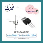 【堃喬】IRF9640PBF POWER MOSFET 場效電晶體 -200V/-11A/125W TO-220AB