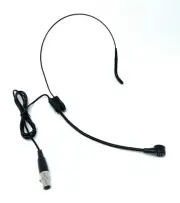 Black Headset Microphone w/ mini XLR 3-pin for AKG Samson Wireless Body-Packs