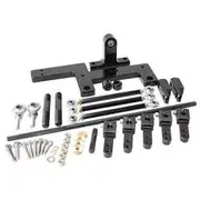Aeroflow 4150 Series Dual Carburettor Blower Linkage Kit, AF42-1070BLK