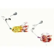 KAMIKAZE Quad Spin Arama Spinner Baits 10gr w plastic-2PkA