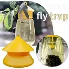 Reusable Fruit Fly Trap Killer Yellow Cage Drosophila Fly Catcher Trap *1 N6C4