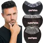 Forehead Hairline Men Toupee Invisible Thin Skin PU Frontal Topper Hairpiece 12A