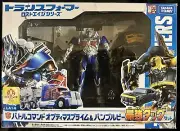 2014 Takara Tomy Transformers LA14 Battle Command Optimus Prime and Bumblebee
