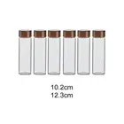 6Pcs Glass Test Tubes Coffee Bean Dispenser Food Storage Container Glass Coffee