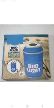 Bud Light Bluetooth Can Shape Cooler Speaker Bag Blue Backpack 24 Cans