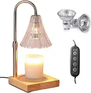 Candle Warmer Lamp - Adjustable Vintage Wax Warmer with Timer & Dimmer, Safe Scented Jar Candle Melter for Home Decor Relaxation