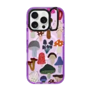 iPhone 16 Pro Impact Ring Stand Case MagSafe Compatible MUSHROOMS by Daria Solak Illustrations
