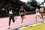 Kipchoge Keino, Of Kenya, Leading Theodorus Quax, Of New Zeala- 1970 Old Photo