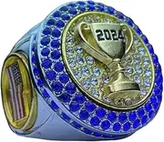 1 or 10 Pack 2024 Championship Trophy Ring Award Gift for Tournament or League Champion Winner for MVP or Goat