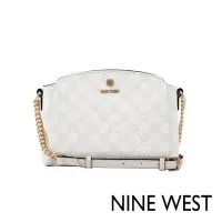 在飛比找momo購物網優惠-【NINE WEST】SIERA 弧型斜背包-LOGO白(5