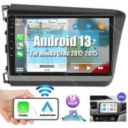 For 2012-15 Honda Civic Android 13 Car Stereo Radio Apple Carplay GPS FM Player (for: Honda)