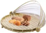 PENGQIMM Hand-Woven Tent Basket, Bamboo Tent Basket, Hand-Woven Bamboo Picnic...