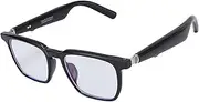 AI Translator Smart Glasses with Real Time 100 Language Translation, Video Interpretation Anti Blue Light, Bluetooth Glasses for Travel Business Meetings (Black)