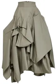 [MATICEVSKI] DEFINITIVE DECONSTRUCT SKIRT UK 12 GREEN