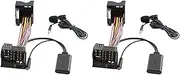 Binxind 2X Bluetooth 5.0 Aux Cable Microphone Handsfree Mobile Phone Free Calling Adapter for Mondeo Focus Fiesta 6000 CD