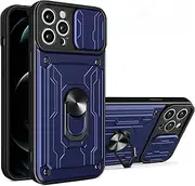 Compatible with Motorola Edge 30 Pro/Edge X30 Case,Slide Lens Compatible with Motorola Edge Plus 2022 / Edge Plus 5G UW 2022 Card Holder Slot Ring Kickstand 2 in 1 Phone Case Cover LAN