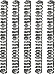 uxcell 5Pcs Compression Spring, 5mm OD, 0.8mm Wire Size, 50mm Free Length, Spring Steel Construction Extended Mechanical Compression Springs for Shop and Home Repairs, Silver Tone