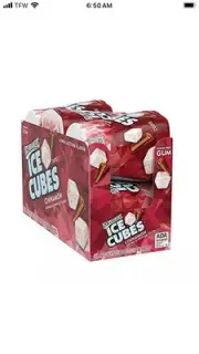 ICE BREAKERS, ICE CUBES, Cinnamon, Sugar Free Chewing Gum, Christmas, 3.24 oz,